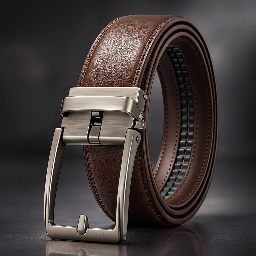 Mordano Eleganter Ledergürtel - Stufenlos einstellbar